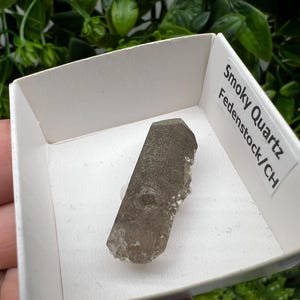 Raro quarzo fumé di Fedenstock (montagna) Svizzera, Minerale, Esemplare, Collezione, Quarzo nero, Minerale, Casa, Quarzo fumé, Punta di quarzo