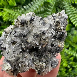Wonderful Pyrite on Quartz whit Sphalerite natural minerals souvenir Crystal home decor stone collection minerals Borieva mine Bulgaria