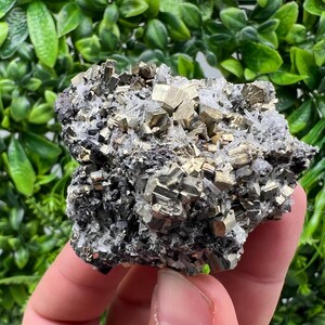 Wonderful Rainbow Pyrite on Quartz whit Oxide,natural minerals souvenir crystal,home decor,collection stone,rare minerals,Borieva Bulgaria