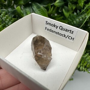 Raro quarzo fumé di Fedenstock (montagna) Svizzera, Minerale, Esemplare, Collezione, Quarzo nero, Minerale, Casa, Quarzo fumé, Punta di quarzo