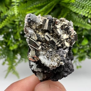 Stunning Pyrite on Sphalerite from 9 th September mine,Bulgaria,natural,collection mineral specimen,home decor stone,rare crystal,collectibl
