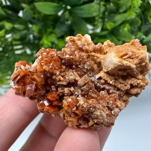 Red Vanadinite on Barite from Marocco,crystal minerals Speciment cluster Vanadinite crystal Vanadinite Geology Vanadinite cluster minerals