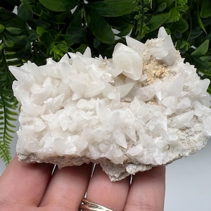 Amazing Calcite on Quartz from Djurcovo mine Laki Bulgaria natural minerals crystal gift rare minerals healing crystal Bulgaria stone