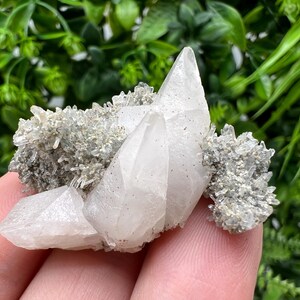 Amazing Calcite on Quartz from Djurcovo mine Laki Bulgaria natural minerals crystal gift rare minerals healing crystal Bulgaria stone