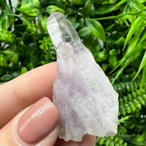 Stunning Quartz var Amethyst phantom,chalcedony and Chlorite inclusions Djurcovo Laki Bulgaria natural minerals souvenir crystal gift stone