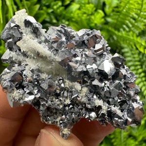 Wonderful skeletal shiny Galena on Quartz top condition natural minerals collection home decor Borieva mine Madan Bulgaria souvenir stone
