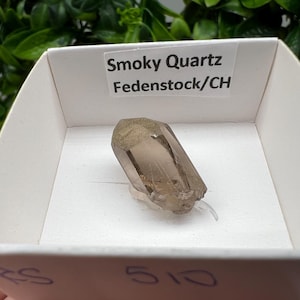 Raro quarzo fumé di Fedenstock (montagna) Svizzera, Minerale, Esemplare, Collezione, Quarzo nero, Minerale, Casa, Quarzo fumé, Punta di quarzo