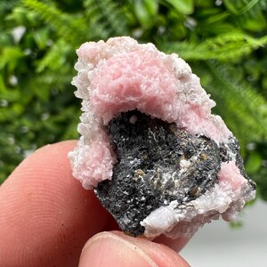 Beautiful Rhodochrosite on Quartz,pink minerals,Starnica Mine,Davidcovo,Bulgaria natural minerals,collection crystal,gift home decor,collec