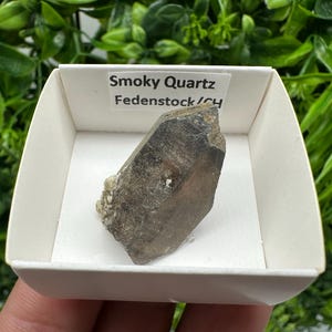 Raro quarzo fumé di Fedenstock (montagna) Svizzera, Minerale, Esemplare, Collezione, Quarzo nero, Minerale, Casa, Quarzo fumé, Punta di quarzo