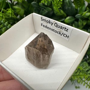 Raro quarzo fumé di Fedenstock (montagna) Svizzera, Minerale, Esemplare, Collezione, Quarzo nero, Minerale, Casa, Quarzo fumé, Punta di quarzo