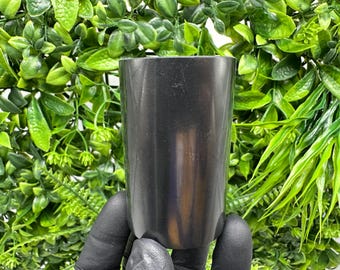 ONE(1) Highest quality Shungite Cup (70mm) for water Carved from a solid piece of shungite stone,healing,polished Cup,shungite cup,chakra