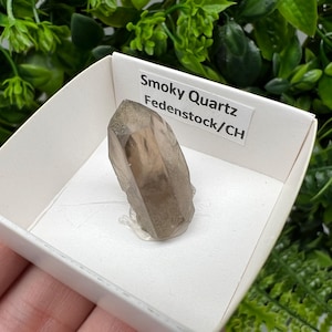 Raro quarzo fumé di Fedenstock (montagna) Svizzera, Minerale, Esemplare, Collezione, Quarzo nero, Minerale, Casa, Quarzo fumé, Punta di quarzo