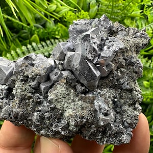 Wonderful Galena on Mateix,natural minerals,souvenirs crystal,home decor stone,collection minerals,galena,galena cluster,Borieva ,Bulgaria