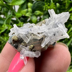 Wonderful Rainbow Pyrite whit Quartz,natural minerals souvenir Crystal,collection stone,rare minerals,home decor,Borieva Bulgaria