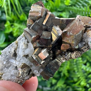Wonderful Pyrite on Quartz natural minerals souvenir crystal home decor stone rare collection crystal gift Borieva mine Madan Bulgaria