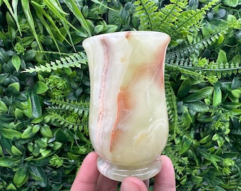 One (1)Vintage Onyx10CM Cups/Natural Onyx Goblets/Onyx Cordials/Onyx Wine Cups/Barware/Stone Cups/Outdoor activities/Unique/Onyx Cup/Perfect
