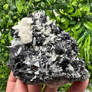 Stunning Mirror Galena,Sphalerite,Calcite from Borieva mine,Madan,Bulgaria,natural,collection mineral specimen,Home decor stone,Rare crystal