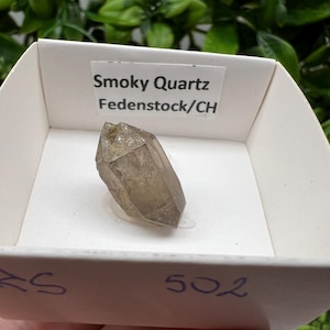 Raro quarzo fumé di Fedenstock (montagna) Svizzera, Minerale, Esemplare, Collezione, Quarzo nero, Minerale, Casa, Quarzo fumé, Punta di quarzo