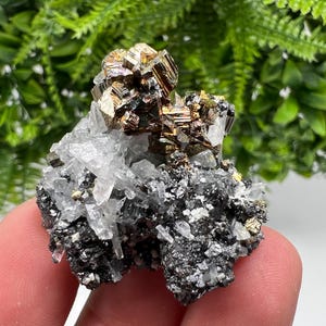 Wonderful Quartz whit Pyrite natural minerals crystal souvenir stone,collection minerals specimen,gift,home decor crystal,Borieva mine,