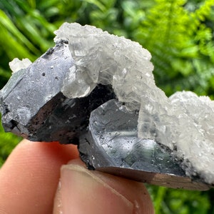 Wonderful shiny Galena whit Calcite from Vurba mine section Batantci natural minerals souvenir crystal gift home decor stone top Galena clus