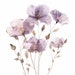9 Abstract Flowers Clipart, Dried Flowers, Printable Watercolor Clipart ...