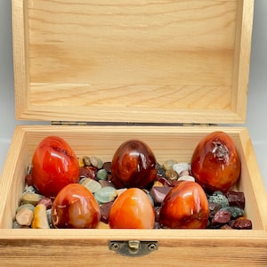 CARNELIAN EGGS In BOX