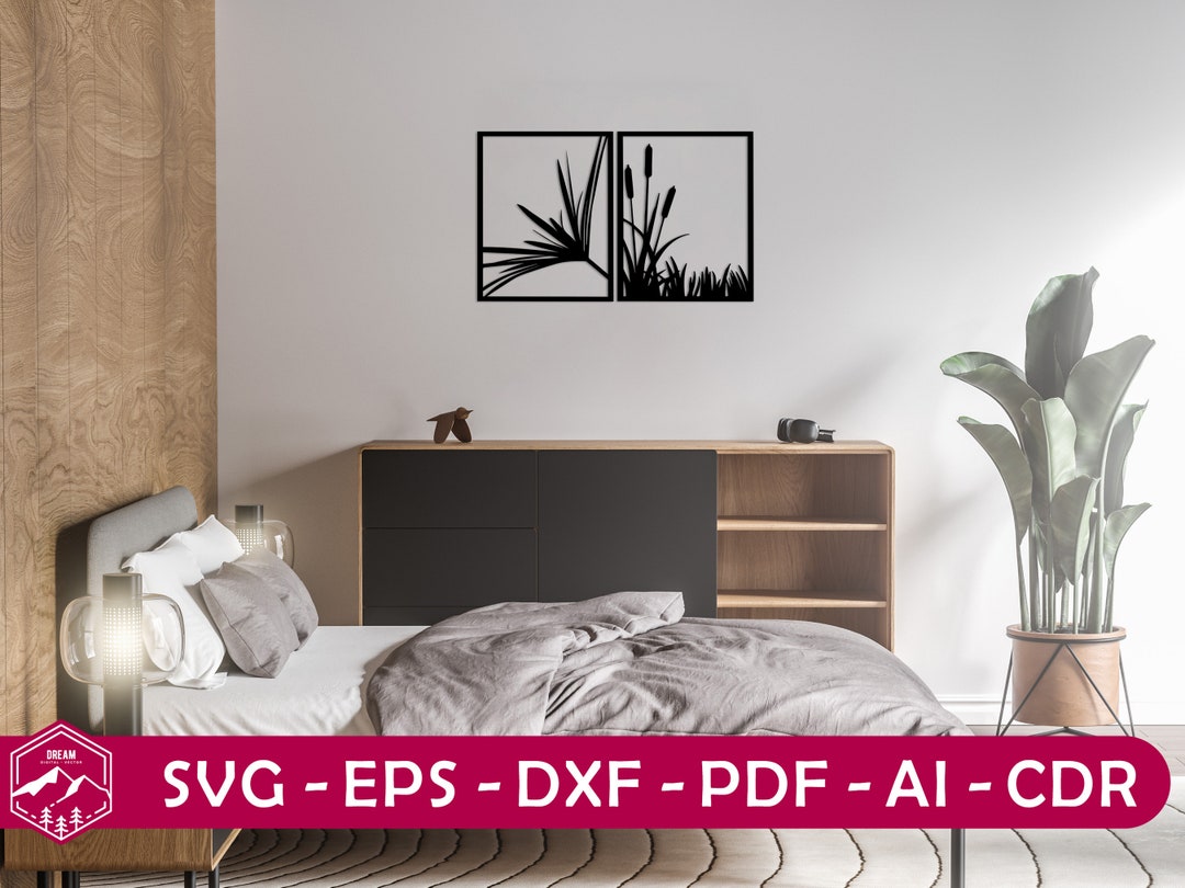 Nature Wall Art Svg,dxf, Eps,ai,and PDF Files Digital Wall Art,plasma ...