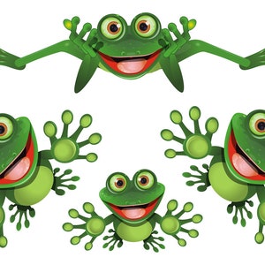 Funny Frog - Funny Frog - Car Sticker - Funny Frog Set 02