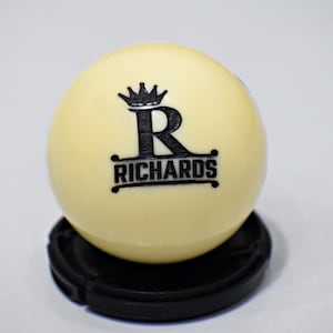 Custom Personalized Cue Ball – Laser Engraved Billiard & Snooker Ball, Family Name or Custom Design Perfect Gift For Birthday, Gift For Dad