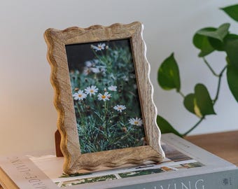 Scalloped Wood Picture Frames