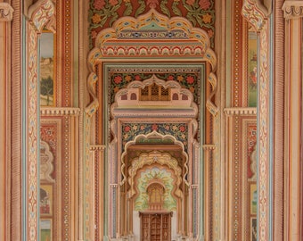 Jaipur Patrika Gate-afdruk: Indiase architectuurfotografie (digitale download)