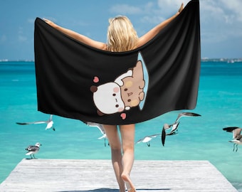 Bubu Dudu inspiriert Strandtuch Jahrestag Geschenke