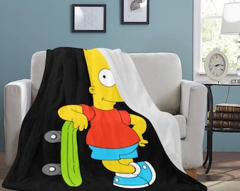Bart Simpson Throw Blanket Gifts