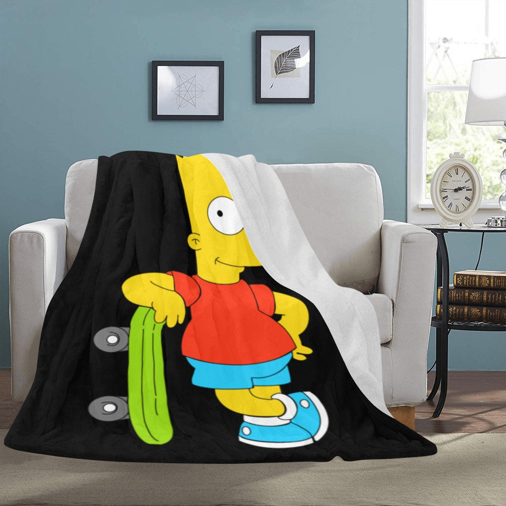 Bart Simpson Throw Blanket Gifts