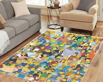 Simpsons Familie Teppich Geburtstag Mutter Vaters Geschenk