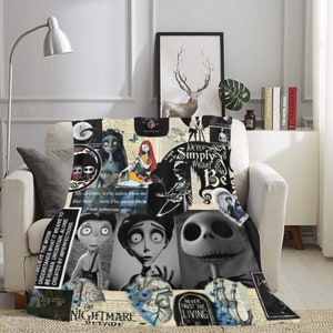 Jack Skellington Throw Blanket Halloween