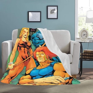 Thundercats Throw Blanket Lion O Cheetara Panthrow Birthday Gifts