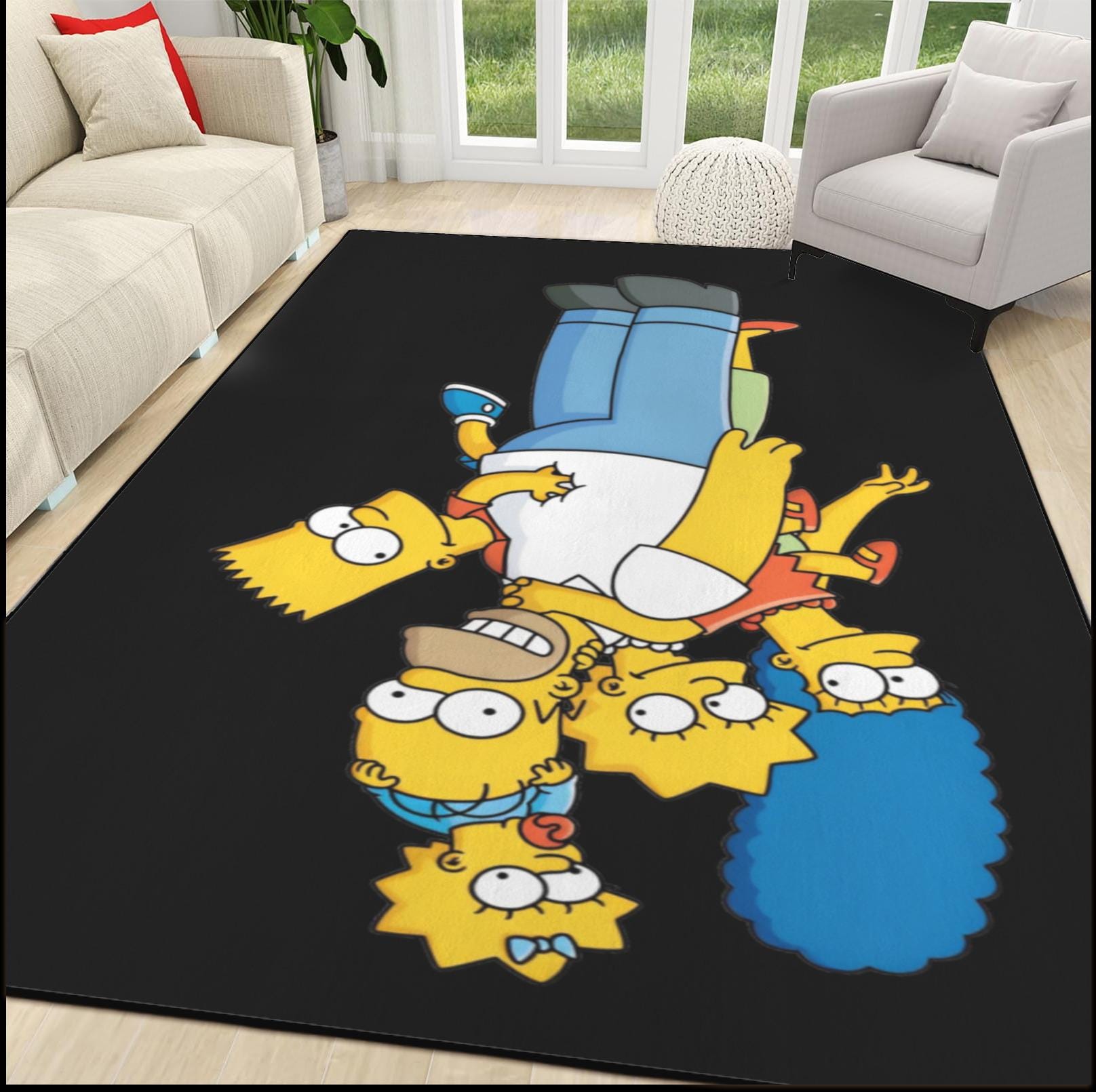 Pokemon Simpsons Rug Simpsons Family Area Rug Birthday Mothers Fathers Day Gifts - Etsy