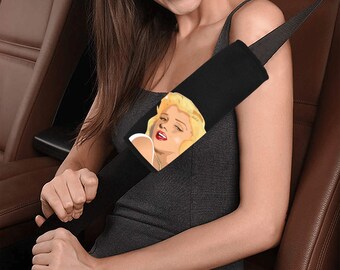 Juego de 2 fundas para cinturón de seguridad de coche con diseño de Marilyn Monroe, regalo de cumpleaños