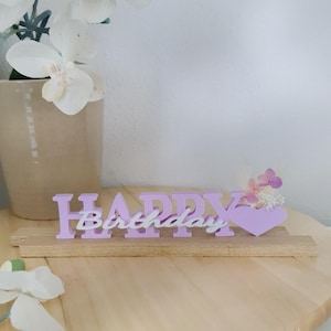 HAPPY Birthday Herzvase 3d Datei STL