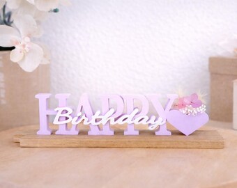 HAPPY Birthday Heart Vase 3D File STL