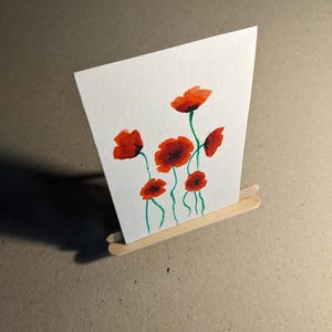 Carte de coquelicots