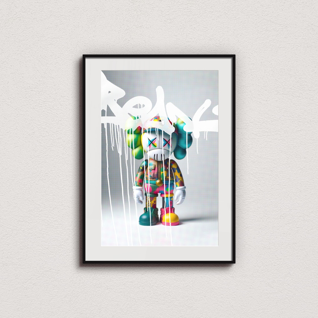 KAWS Hypebeast Street Art Print, Digital Download, Superplastic Graphic
