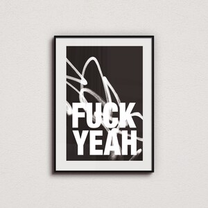 Cartel de arte tipo minimalista en blanco y negro, arte de pared, Kaws, arte de pared de graffiti, arte pop, arte callejero de Nueva York, arte urbano, Hypebeast.