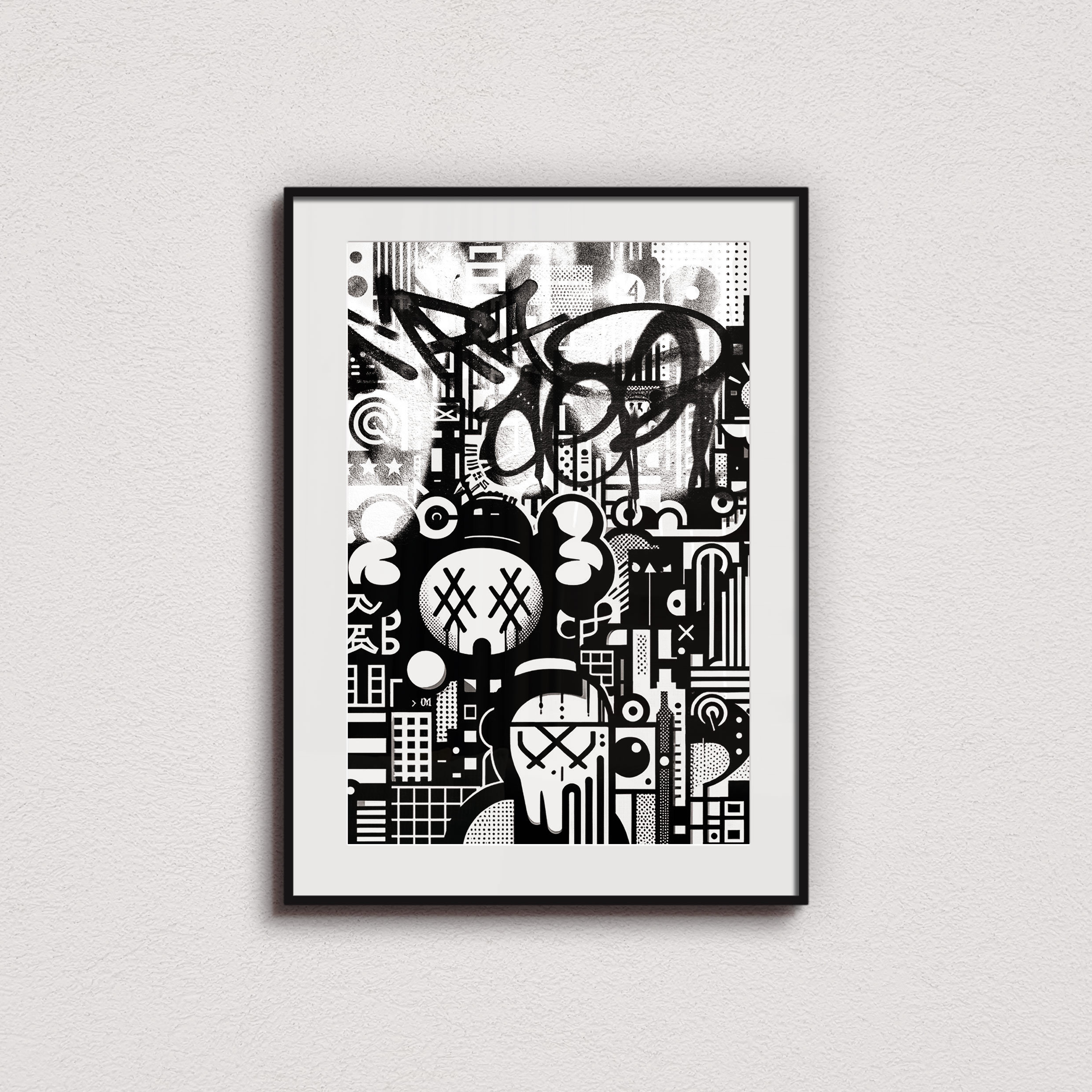 ESOWシルクスクリーンポスター BLACK 額付き graffiti ESOWシルクスクリーンポスター BLACK 額付き graffiti - メルカリ