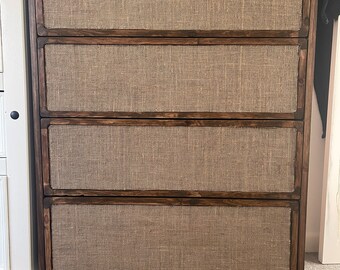 Handmade reclaimed wood chest of drawers