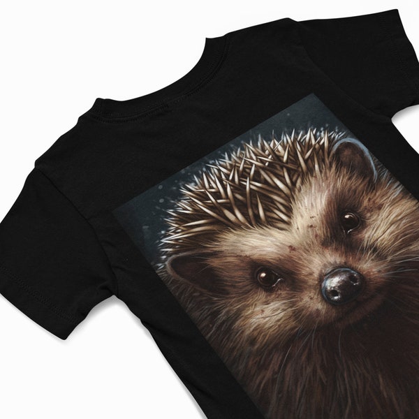 T-shirt hérisson - T-shirts hérisson mignons - Chemise graphique animal - Cadeaux amoureux du hérisson - Chemise amoureux de la nature - Tee-shirt animal mignon et original