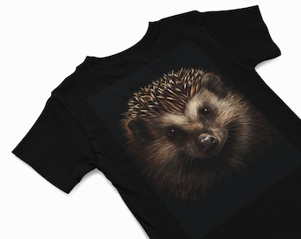 Hedgehog t shirt - Cute Hedgehog T Shirts - Animal Graphic Shirt -  Hedgehog lover Gifts - Nature Lover Shirt - Quirky Autumn animal tee