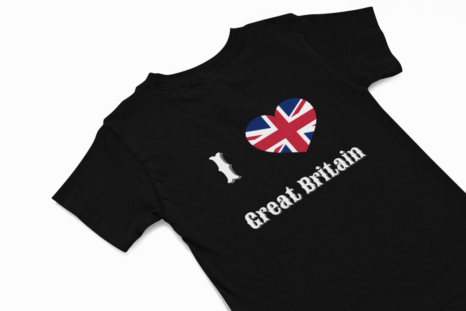 Great Britain T-shirt, Love Heart Tee, Traveller T Shirt, I Love Great ...
