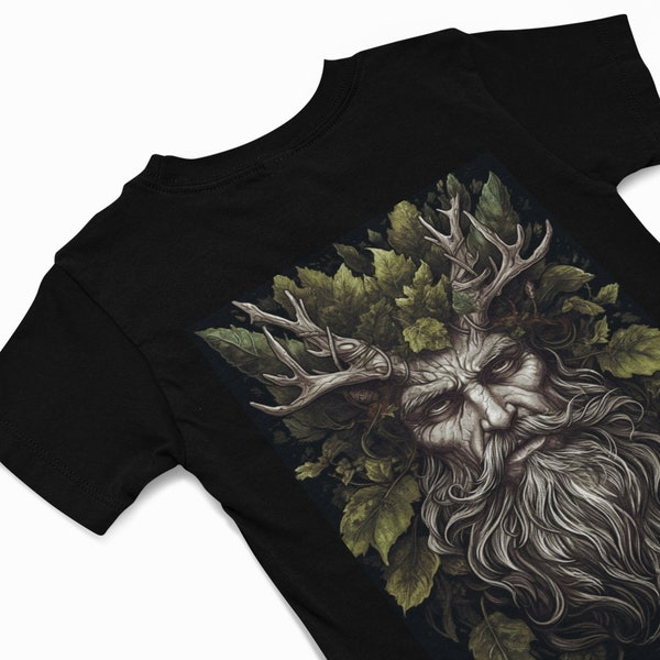 T-shirt Cernuonnos, t-shirt dieu celtique, t-shirt wicca, t-shirt sorcière, t-shirt païen, t-shirt dieu de la forêt et de la nature, cadeaux païens,